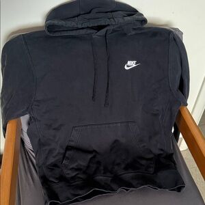 Nike Charcoal Hoodie with White Logo